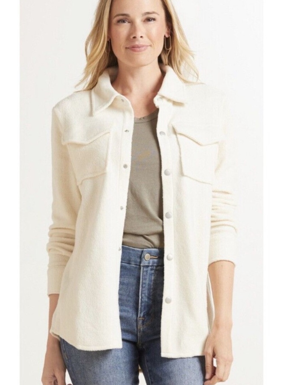 BB Dakota by Steve Madden daily grind fleece shacket in oatmeal
